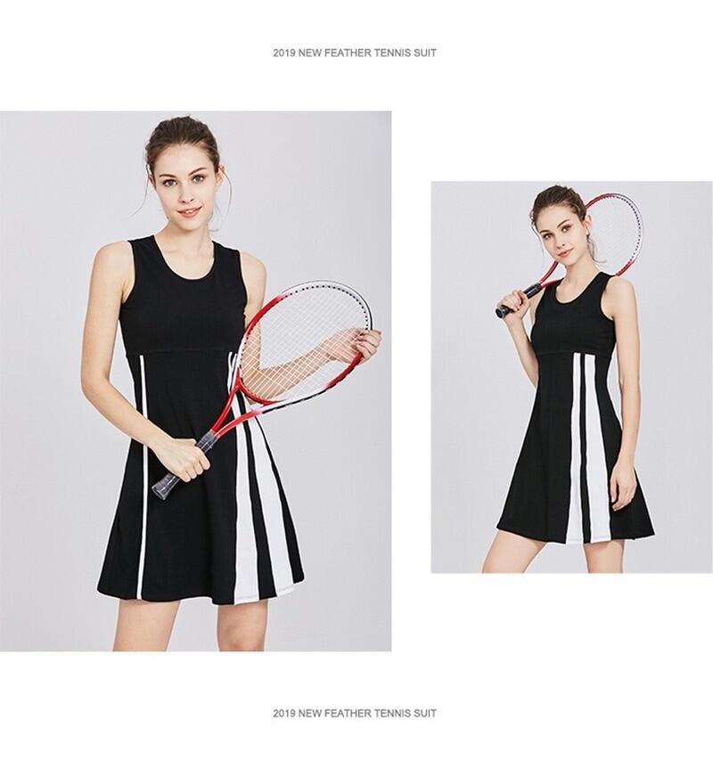 Women's Sport Dress Black White Pleated Skirt Shorts Tennis Pocket One