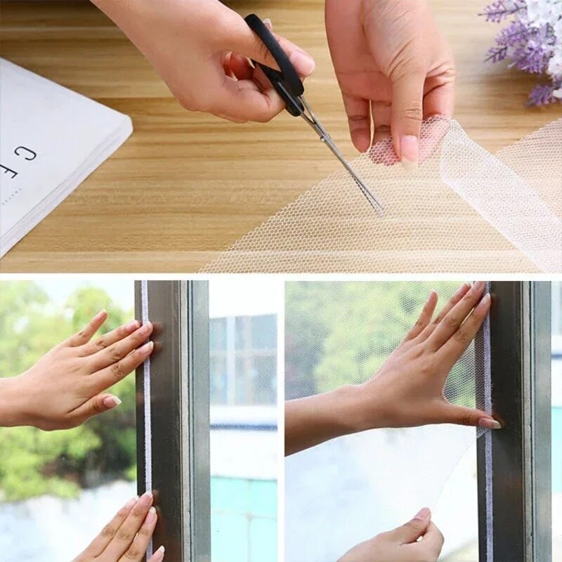 Tự làm chống muỗi Bug tự dính Net Rèm vô hình đơn giản lưới màn che cửa sổ màn chống muỗi