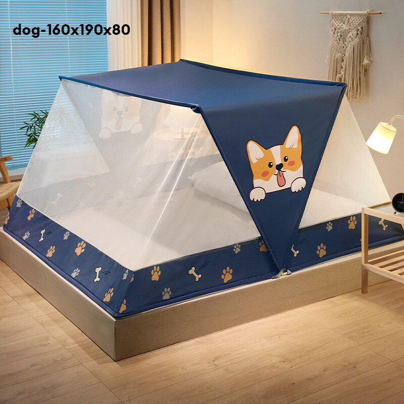 JJT Mosquito net, easy to fold, prevent mosquitoes up to 180 degrees, mosquito net, portable mosquito net with steel frame, square mosquito net, transparent net, not hot, lace pattern, beautiful net, extra large net Mosquito net with frame, mosquito net,