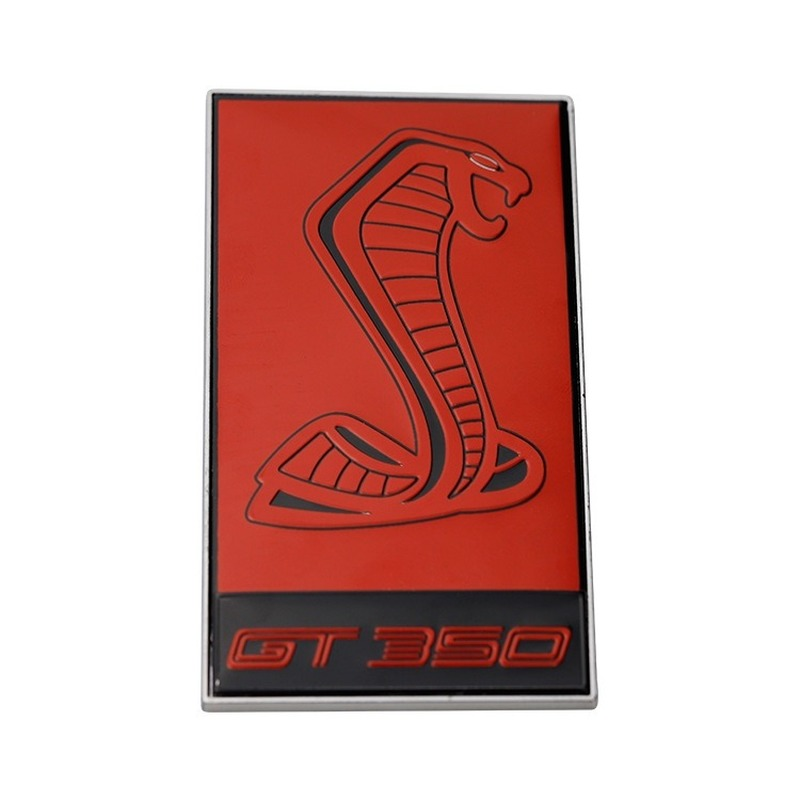 Metal grille emblem Applicable to Ford Mustang GT350 modified Cobra car ...