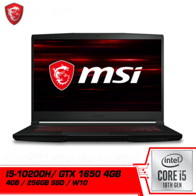 MSI GF63 Thin 10SC-073MY (i5-10200H,4GB RAM,256GB SSD,GTX1650 GDDR6 4GB, 15 144Hz) Malaysia