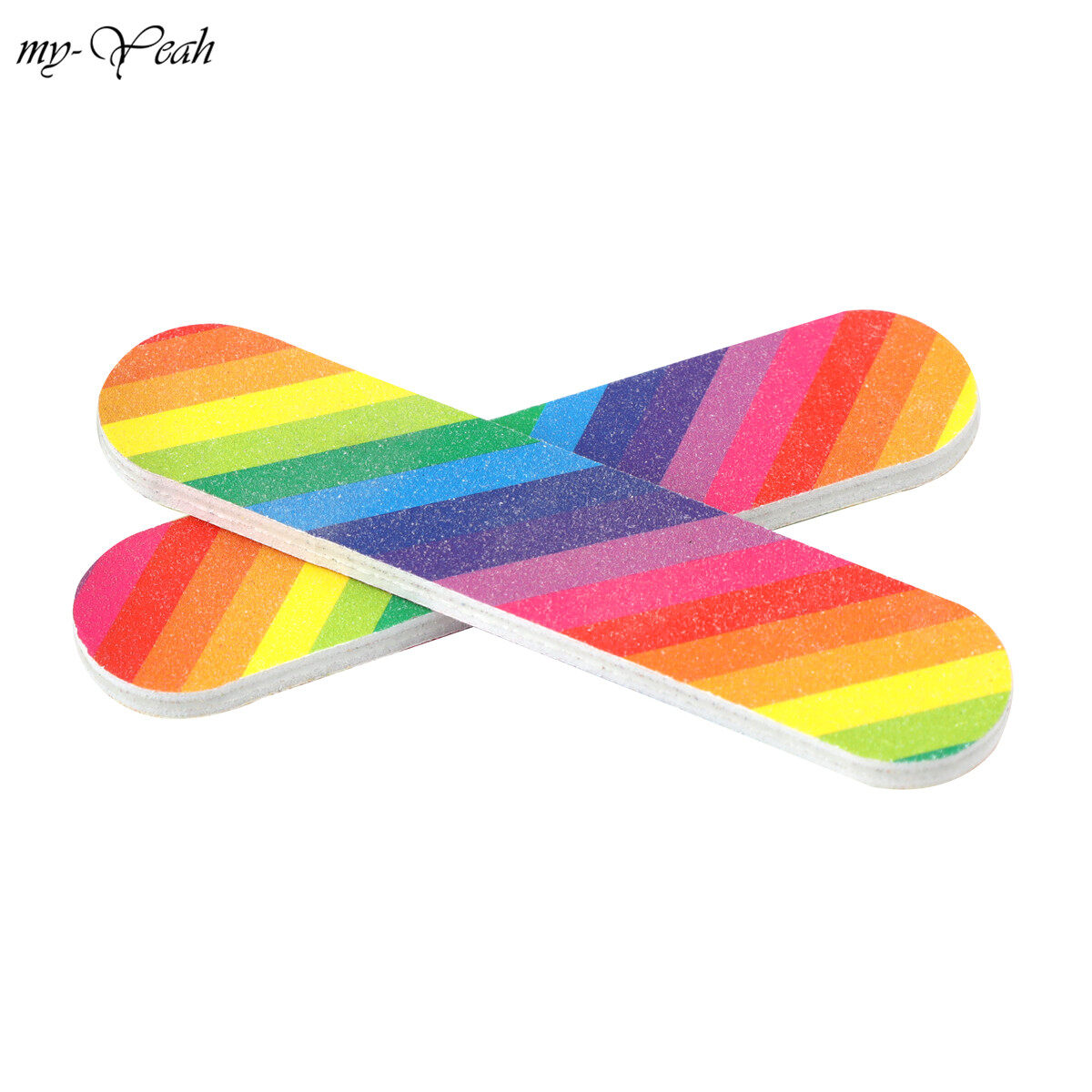 myyeah Portable Mini Nail File 400 Grit Double-sided Disposable Buffer Sanding Polishing Grinding Block Manicure Pedicure Tool