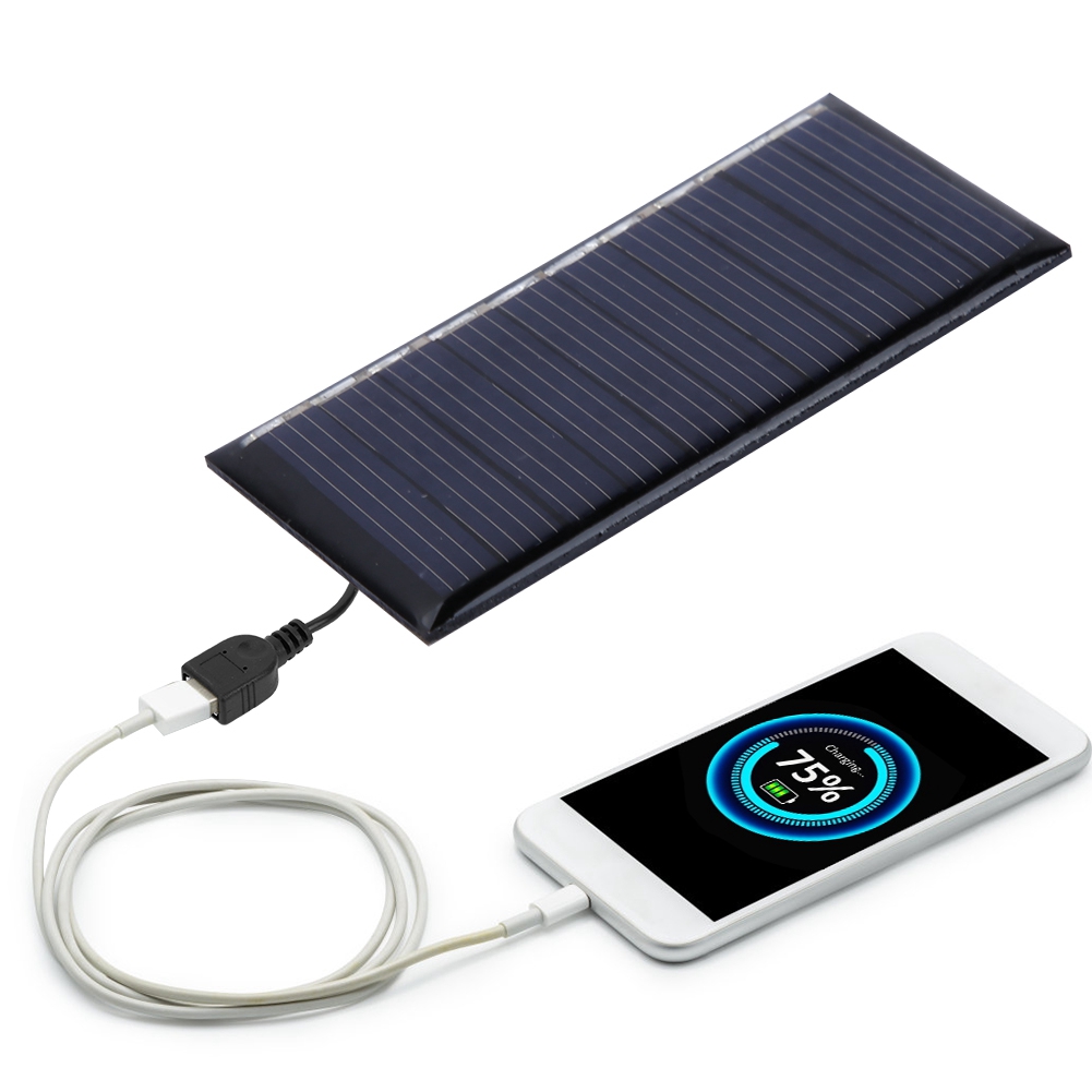 50MA 5V Mini Solar Panel Battery Charger Polycrystalline Silicon Outdoor Charging Power