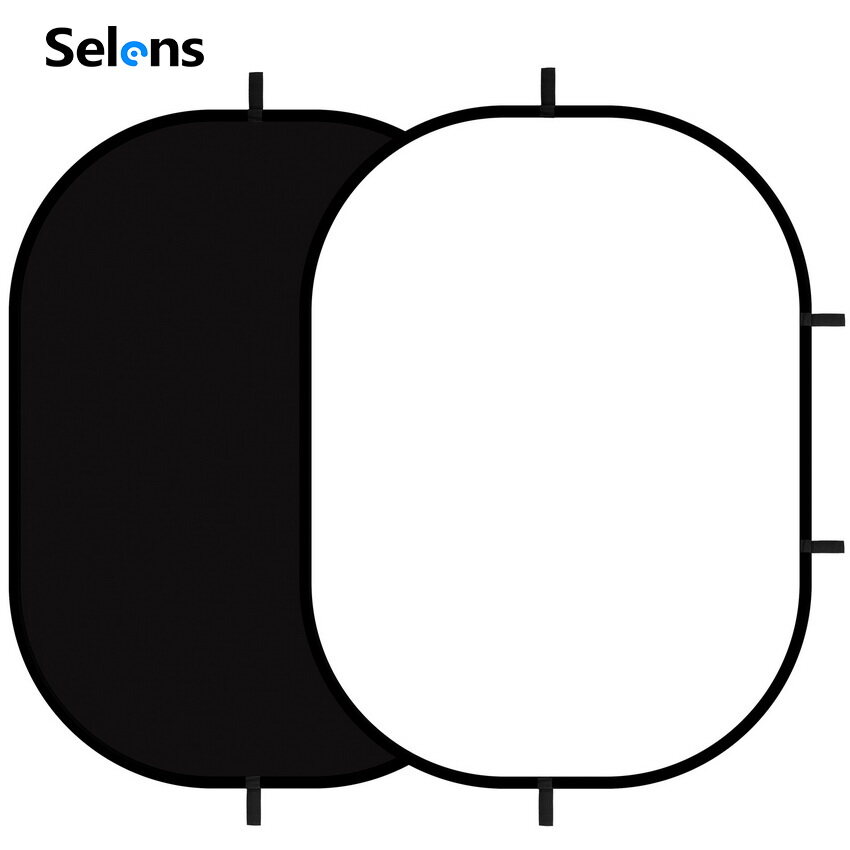 Selens Phông Nền Polyester Màn Hình Xanh Lá Phông Nền Cỡ Lớn Màu Có Thể Gập Lại Được Cho Ảnh Vlog Video Chân Dung Thiết Bị Chụp Ảnh Studio