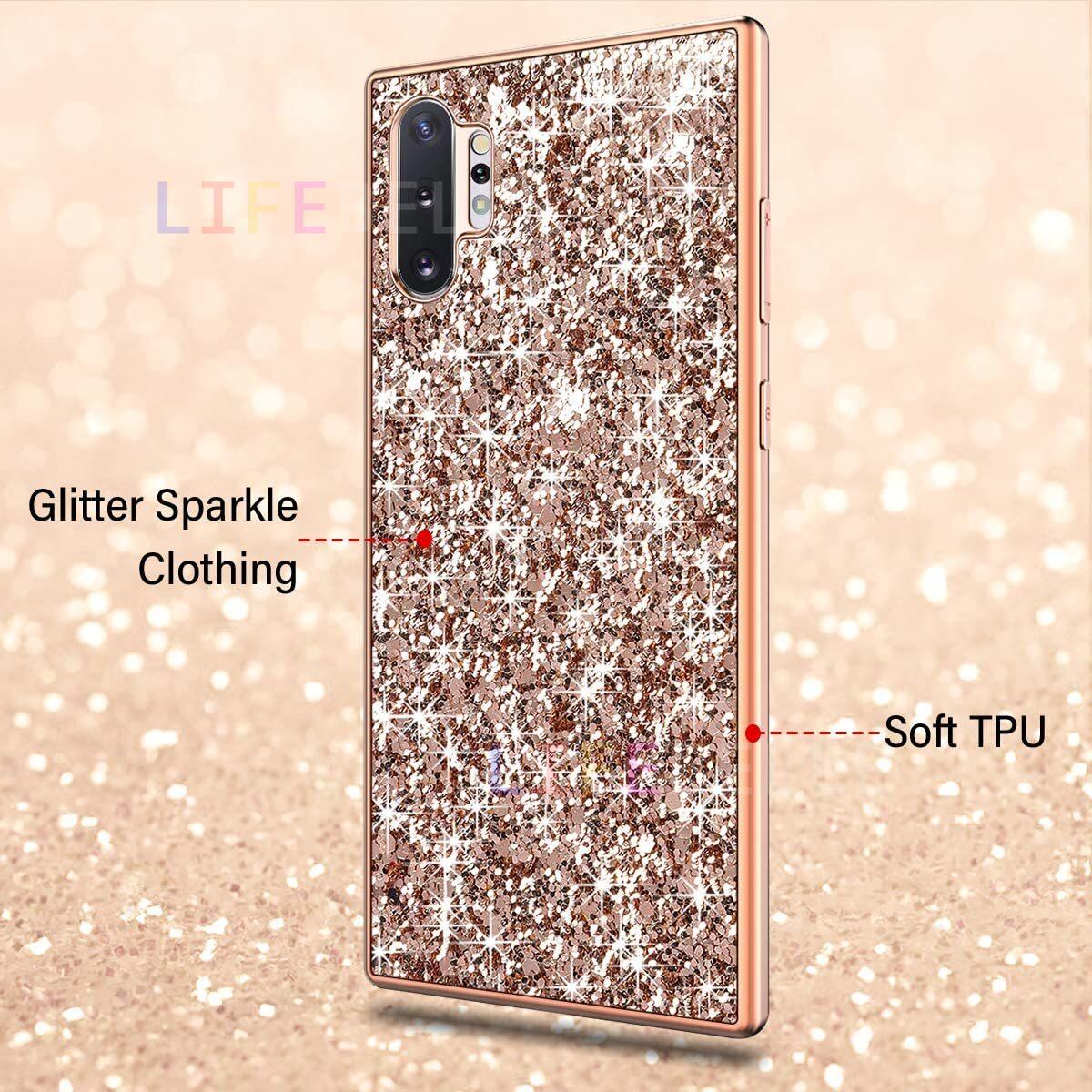 LIFEBELLE Casing for Samsung Galaxy Note 10 / Note 10 Lite / Note 10+ Plus Case, Luxury Bling Glitter Sparkle Shockproof Shining Girls Women Phone Cases Slim Soft TPU Silicone Bumper Protective Casing Back Cover