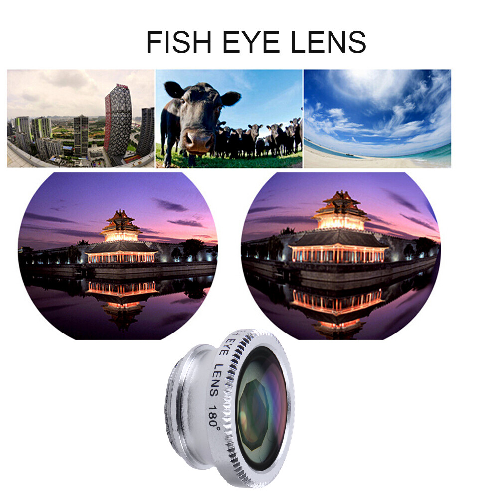 3 in 1 Fish Eye+ Wide Angle+ Macro Camera Lens Kit for Phone