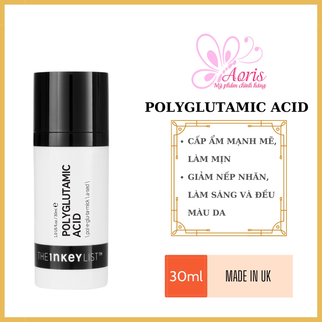Serum Siêu Cấp Ẩm Polyglutamic Acid The Inkey List - 30Ml