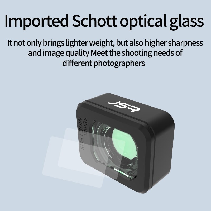 18mm Wide-angle Lens Filter 110 Degree Angle Increase Shooting Range External Lens for DJI Mini 3 Pro Drone Camera Accessories