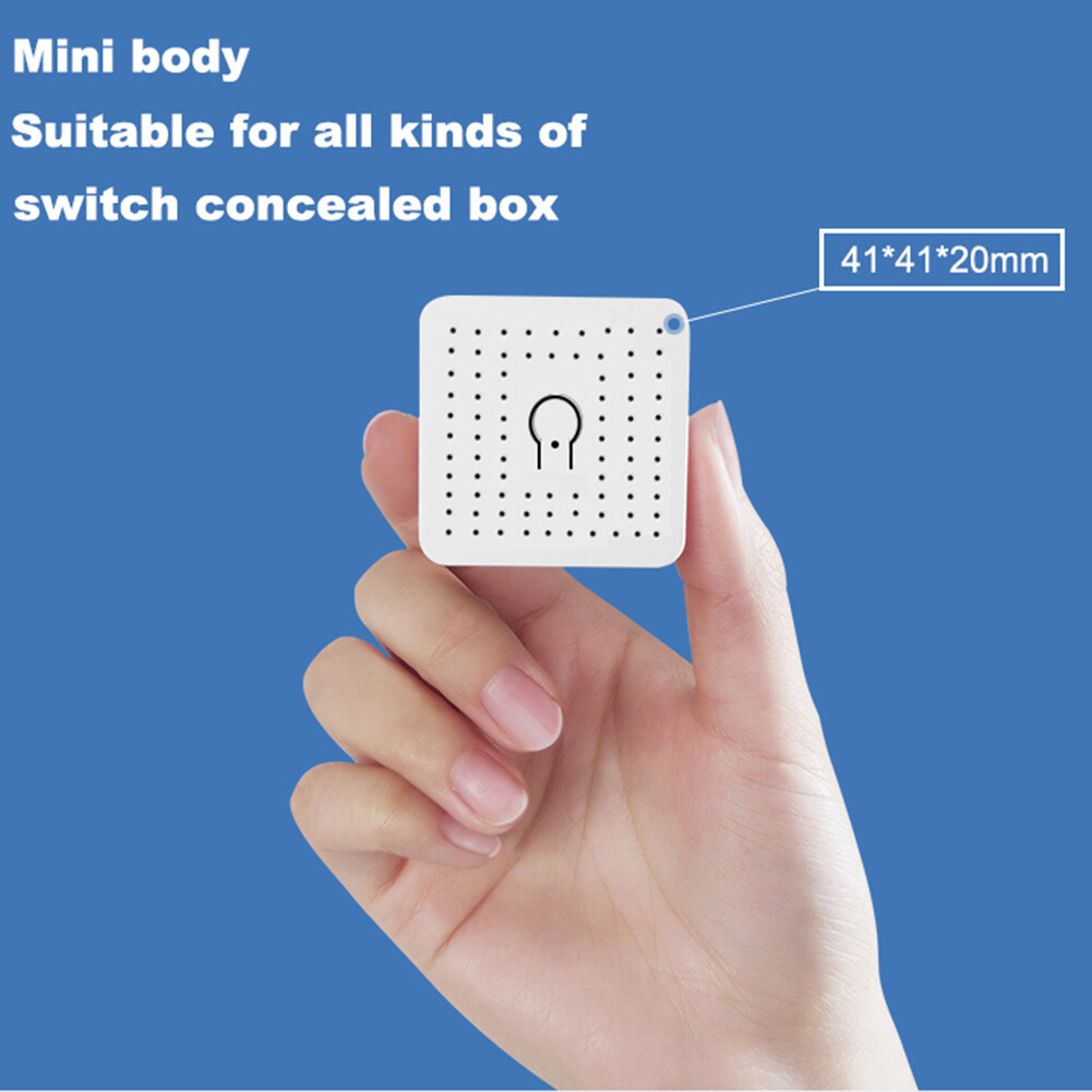 EL style EWeLink Wifi 16A MINI Smart Switch Supporte 2-way control Timer Wireless Switch mart Home Automation Compatible with Alexa Goo-gle Home