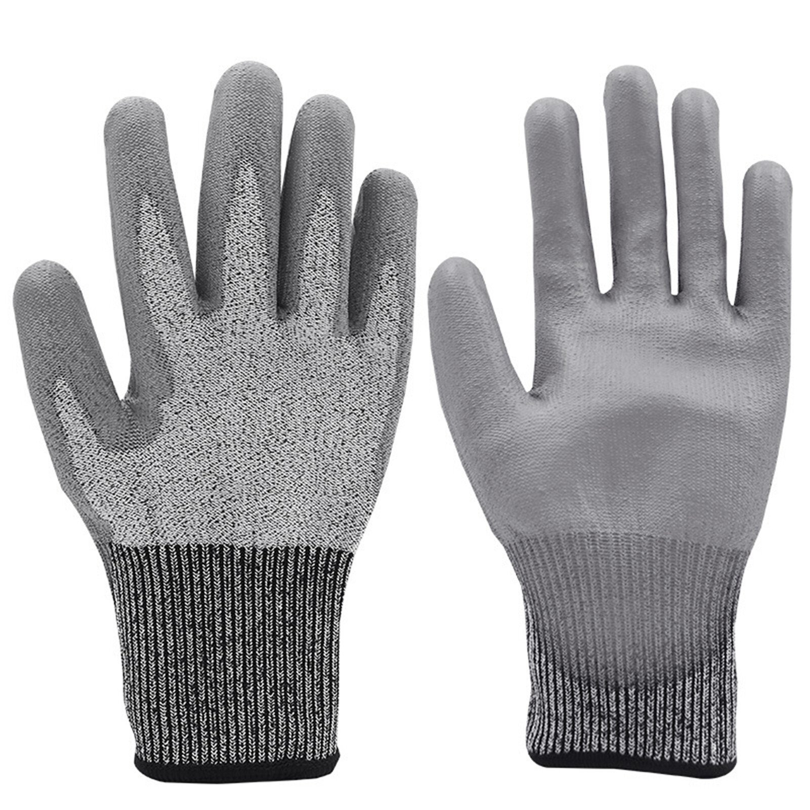 Farfi 1 Pair Reliable Anti-cutting Gloves Resilient Protection Wear-resistant Level 5 Safety Durable Cut Resistant Gloves for Workshop 1 Pair Safe