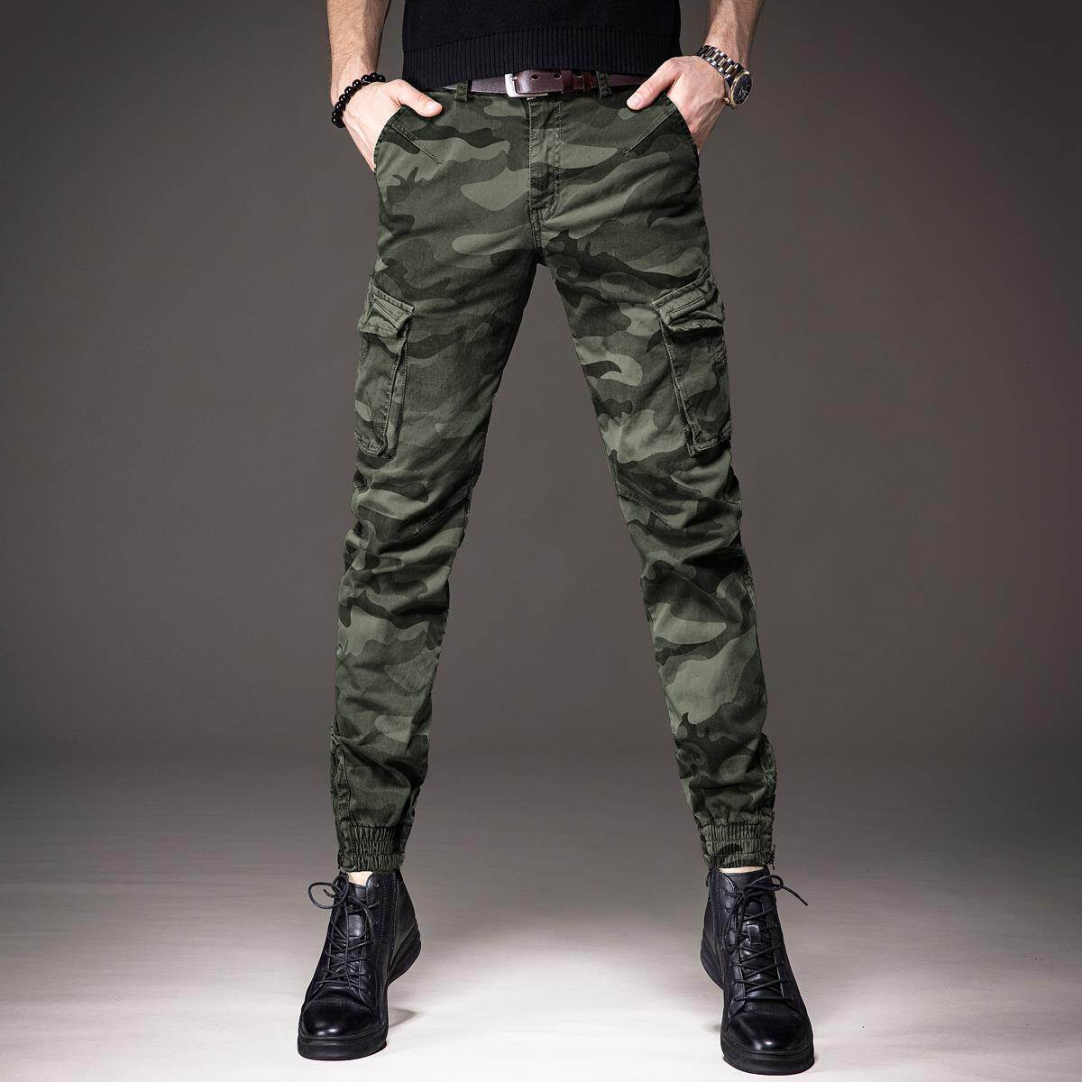 New Arrive Men’s Light Luxury Cargo Pants,outdoors Sports Tactical Pants,trendy Camouflage Pants,slim-fit Casual Jeans Pants; X-PANTS