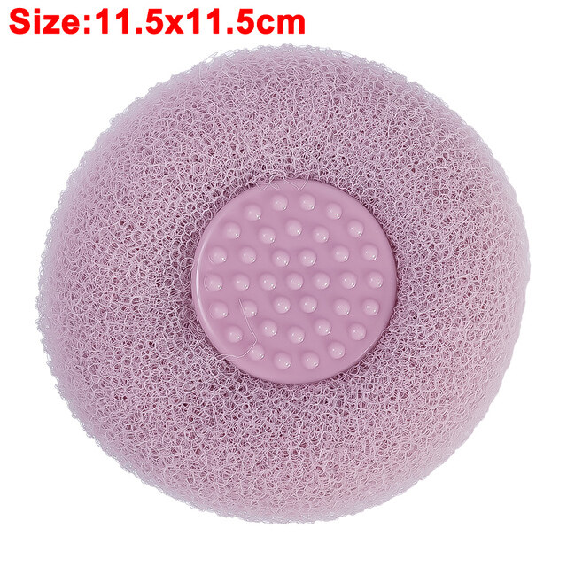 Bath Towel Suction Cup Body Scrubber Bath Exfoliating Scrub Sponge Shower Brushes Body Skin Cleaner Dead Skin Remover Tools Foaming Brush