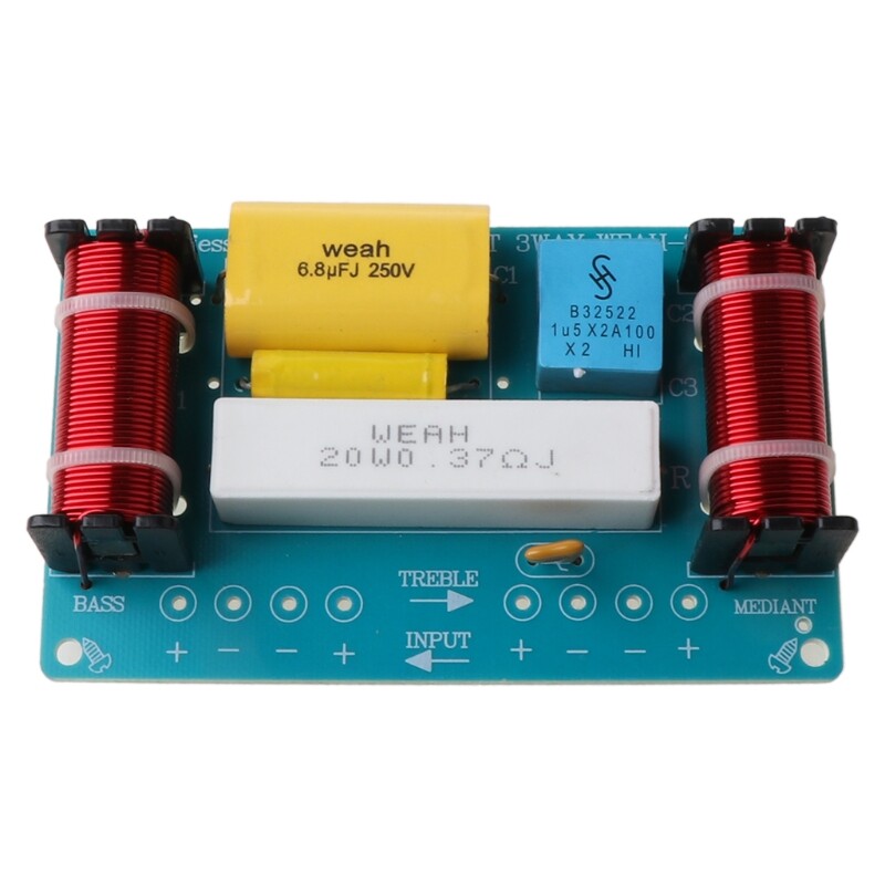 Weah-338 loa 3 chiều 120w, bộ chia tần số âm thanh loa phóng thanh cao trung bình thấp, bộ lọc chéo