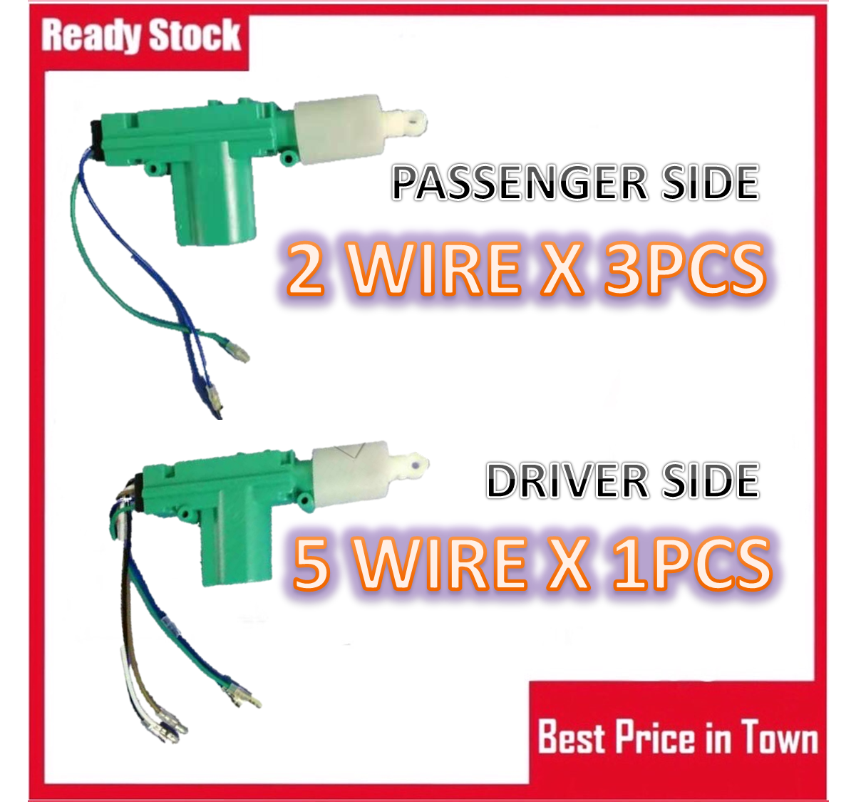 [JIMAT KINGS] Car Central Lock 12V Central Locking System Actuator Door