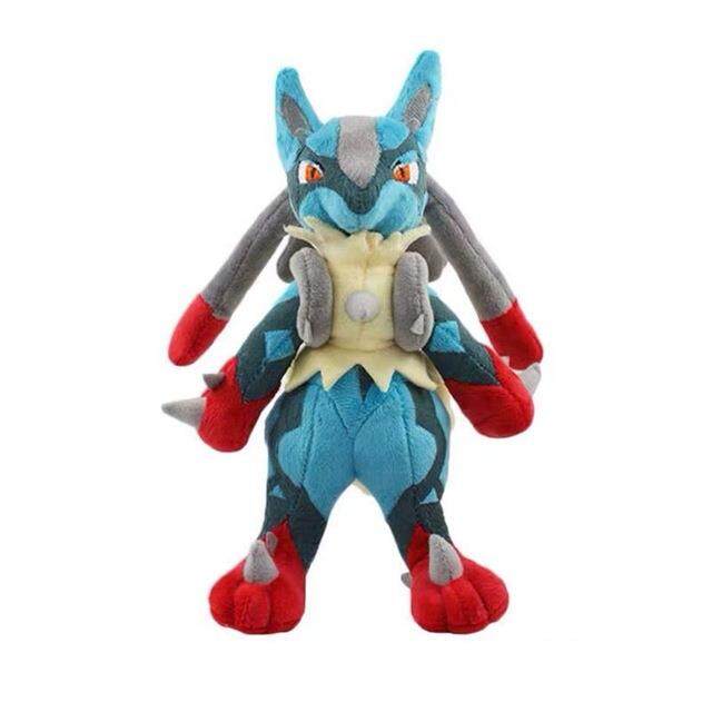 【CW】 Anime Soft Plush Doll Lucario Riolu Zeraora Stuffed Mega Plushies ...