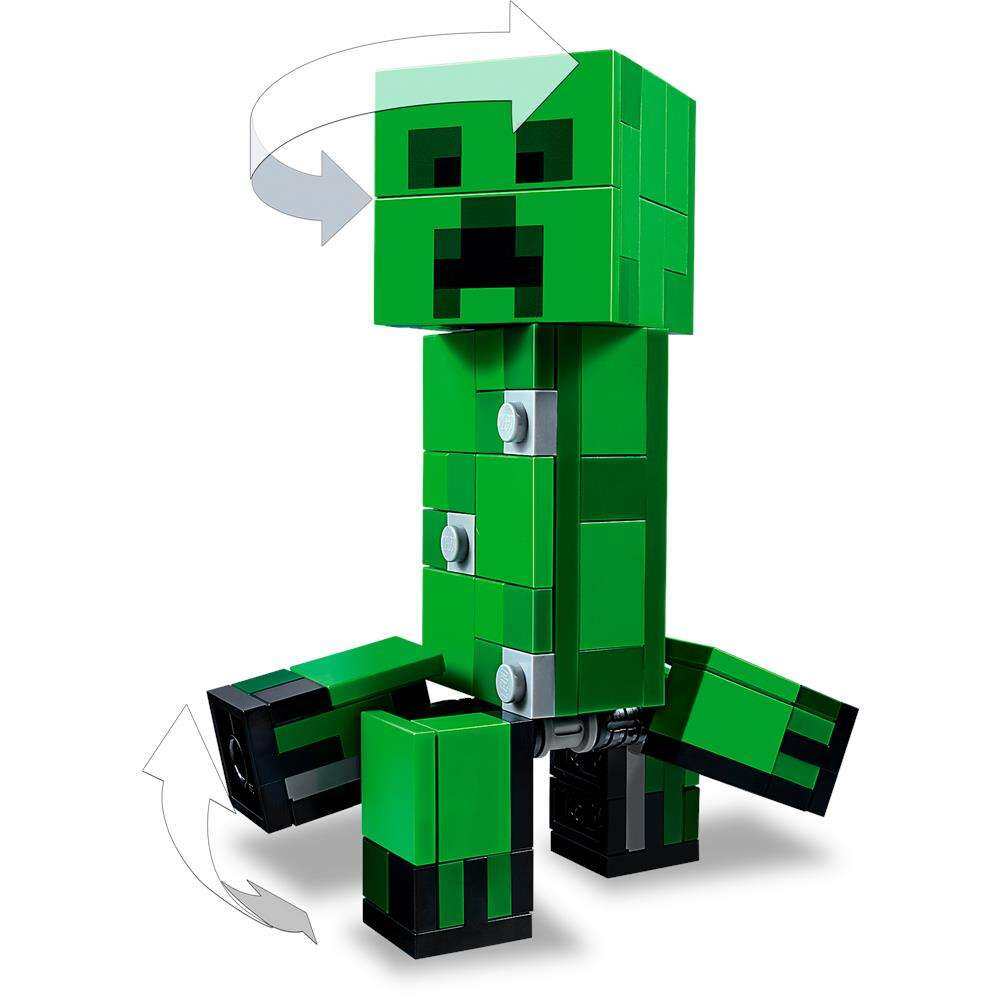 LEGO Minecraft BigFig Creeper và Ocelot - 21156 (184 mảnh) Đồ Chơi Lắp Ráp