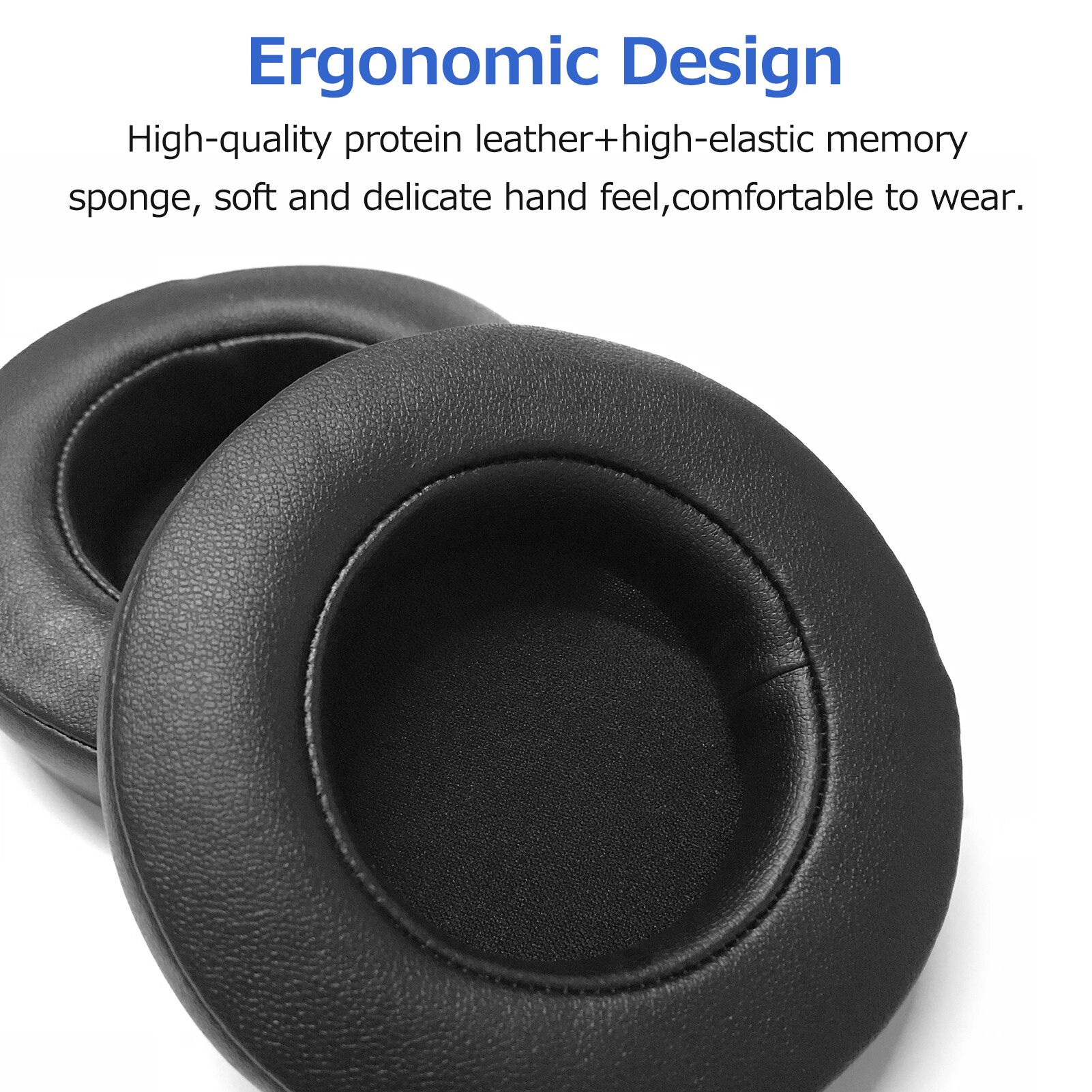 KKmoon Head-mounted Headset Memory Foam Ear Cushions Replacement Soft Breathable Ear Pads Compatible with Razer Kraken 7.1 V2