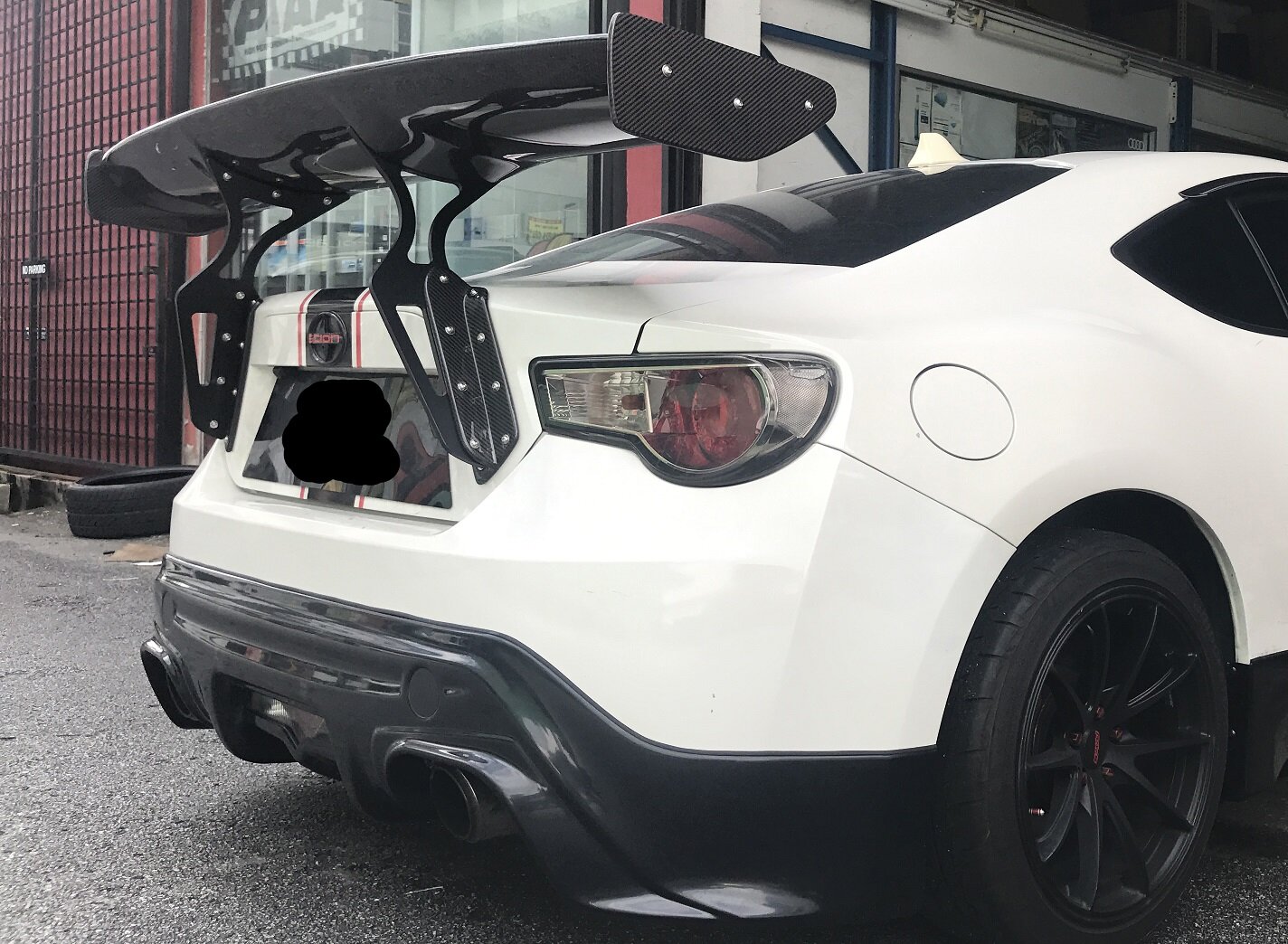 Gt86 Frs Brz Rocket Bunny V1 Style Carbon Rear Gt Wing Lazada
