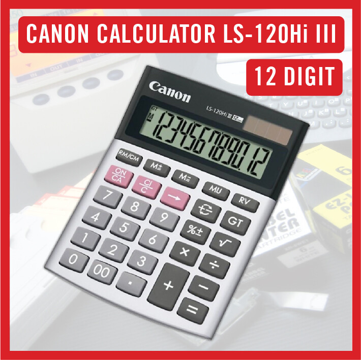 Canon Ls 120hi Iii 12digits Desktop Calculator Lazada