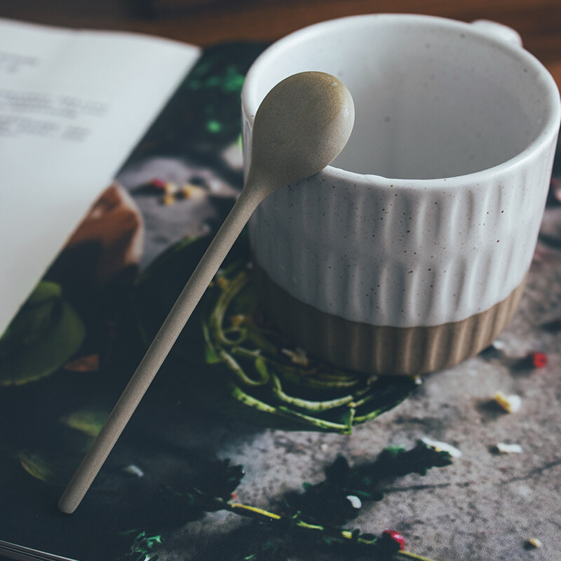 OMK Japanese Style Handmade Ceramic coffee spoon