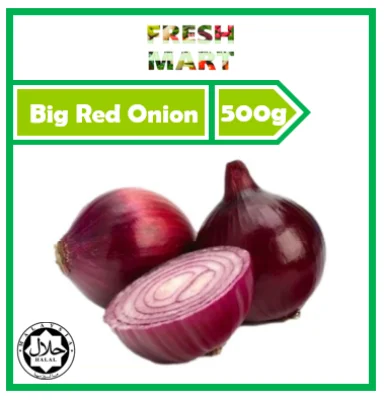 Bawang Merah Besar Red Onion 红大葱 500g Fresh Vegetable
