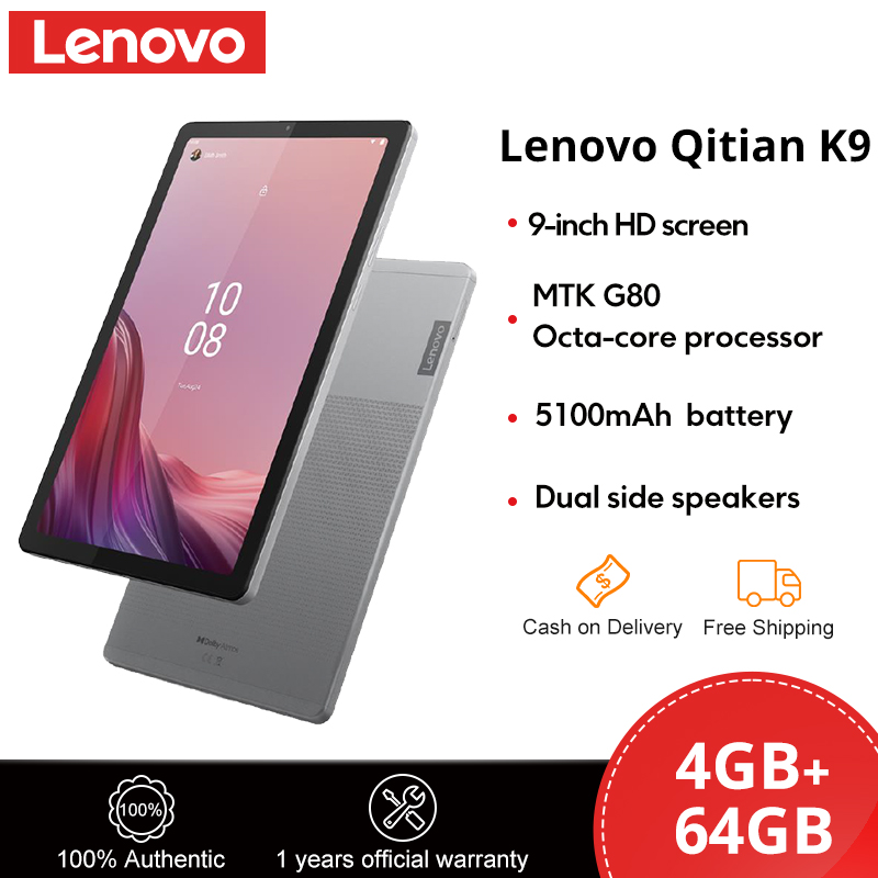 Lenovo Tab M9 Pad 4G LTE/WiFi 9inch 4GB+64GB Qitian K9 5100mAh