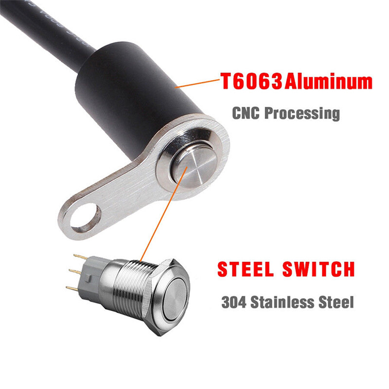 Ministar 12V Universal Motorcycle Handlebar Reset Switch Button Engine ON-OFF Waterproof