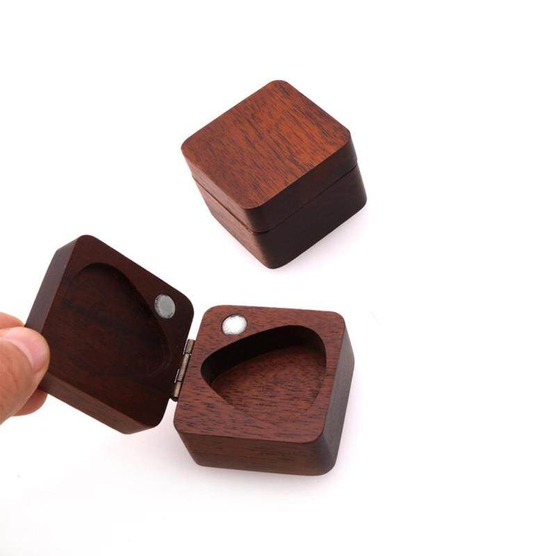 Wooden Guitar Pick Plectrum Box for 4pcs Picks Hold Malaysia