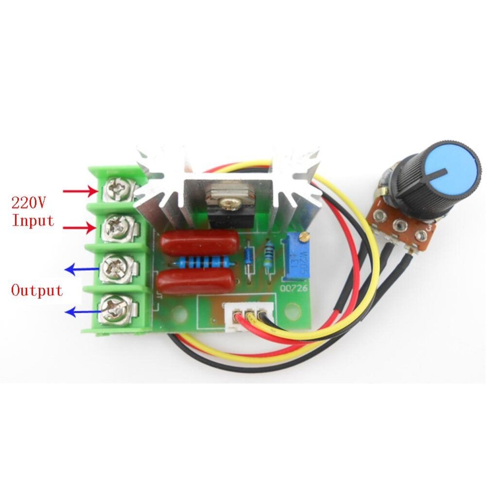 Bộ Điều Chỉnh Điện Áp SCR Công Suất Cao TTLIFE, AC 220V 2000W, Bộ Điều Chỉnh Tốc Độ Động Cơ, Mô Đun Điều Khiển Tốc Độ Động Cơ Với Chiết Áp