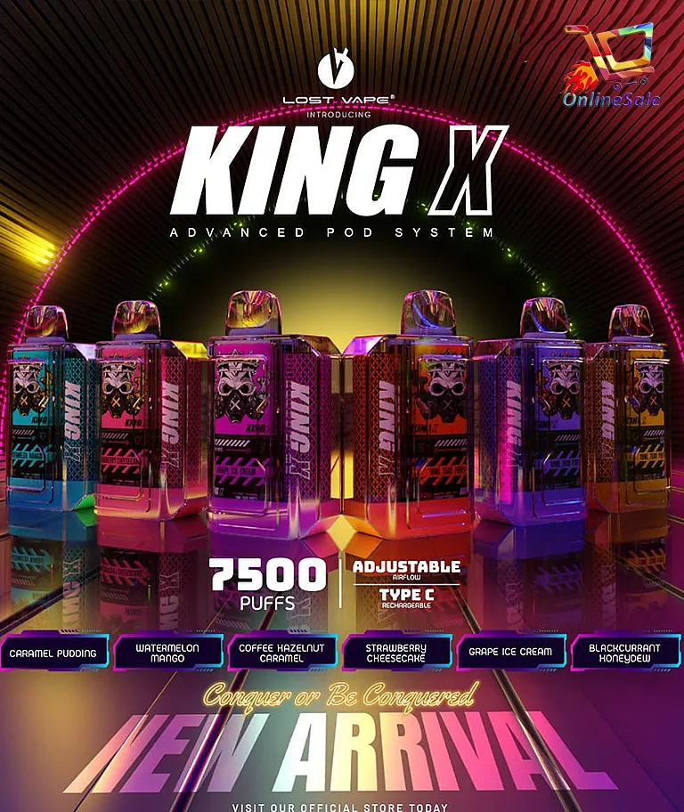 DDS ORIGINAL King x 7500puffs_ King x Disposable Rechargeable pod Lazada