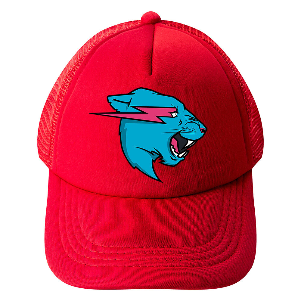 Mr Beast Lightning Cat Boys Girls Baseball Cap Kids Peaked Cap Spring Summer Breathable Cartoon Sun Hat Child Hat MZ1276