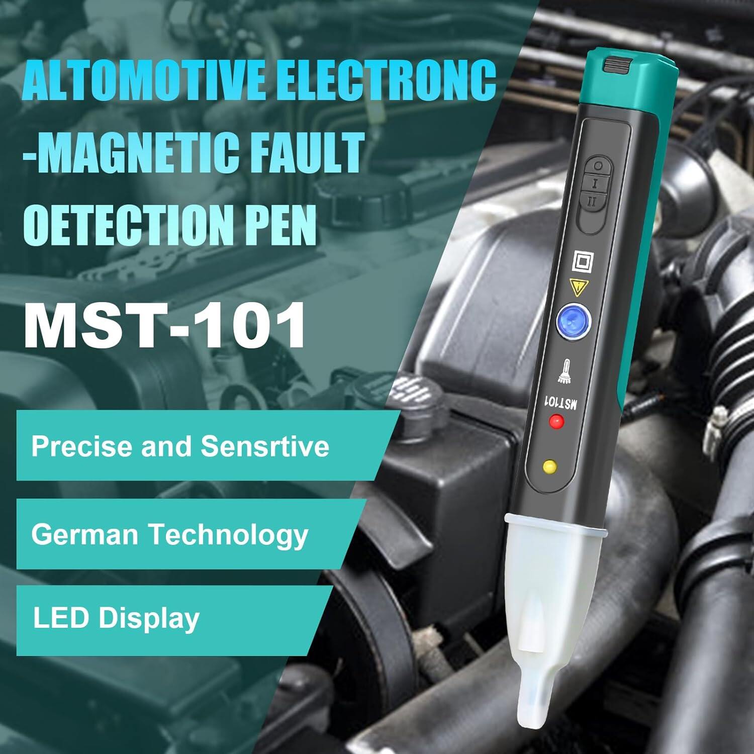 Automotive Electric-Magnetic Faults Indicator Testing Pen Car Ignition System Diagnostic Tool Car Fault Detector Buzzer