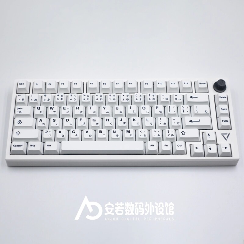 Minimalist white keycaps 125 keys cherry  profile pbt dye subbed japanese key caps for mx switch mechanical keyboard rk61/anne pro 2/gk61