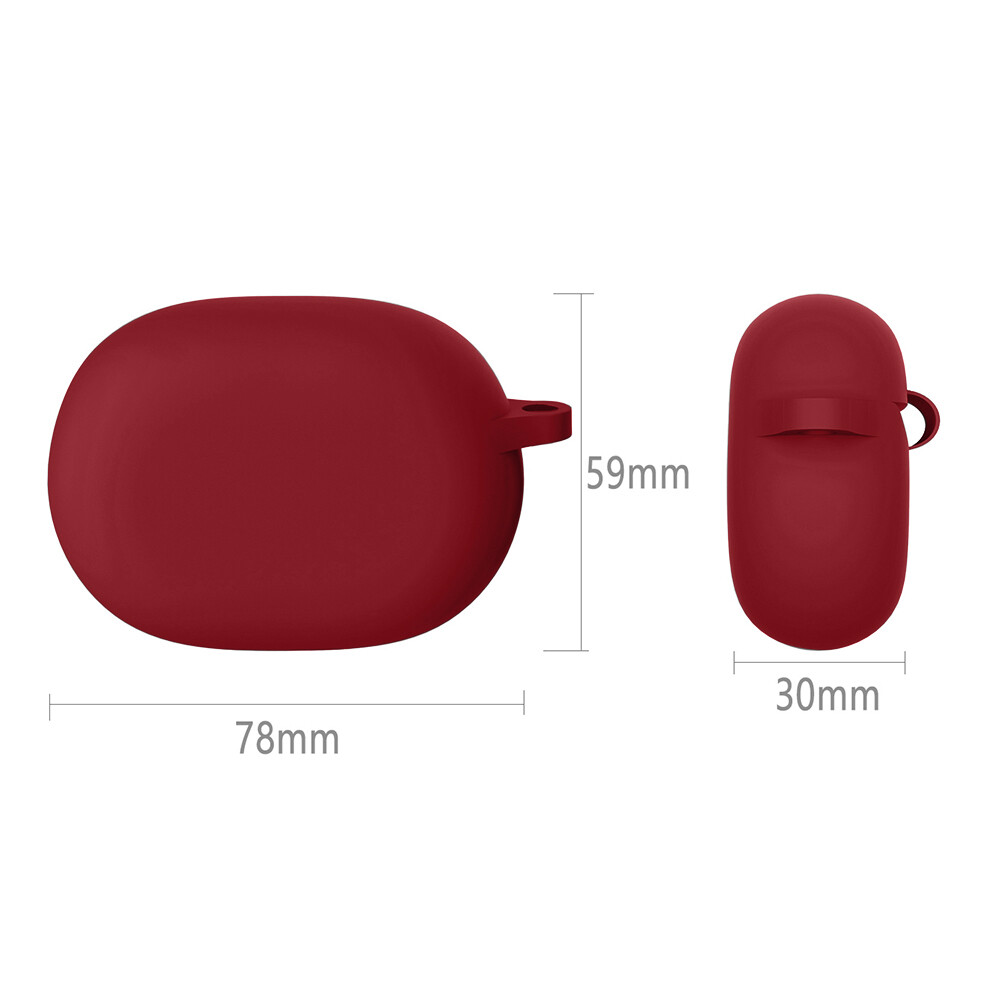 Soft Silicone Earbuds Protective Case Bag w/ Hook for Beats Studio Buds