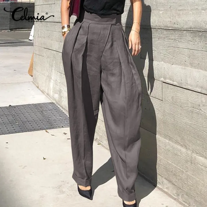 women's plus size black cargo work pants
