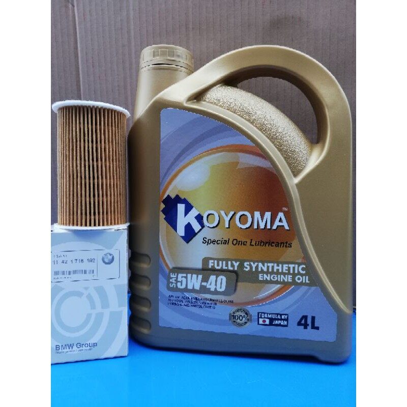 BMW E36, E46 Z3 318i (M43) OIL FILTER 11421716192 OX127+ KOYOMA 5W40 ...