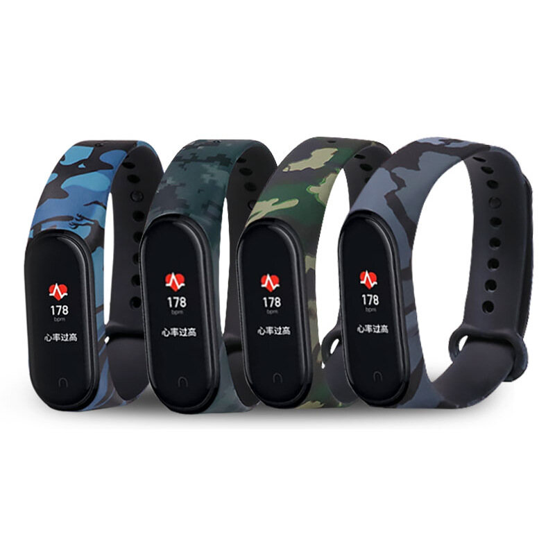 [SONGFUL] Bracelet For Xiaomi Mi Band 5 Strap For Miband5 Miband 5 Silicon Camouflage NFC Strap Accessories Replacement wrist strap