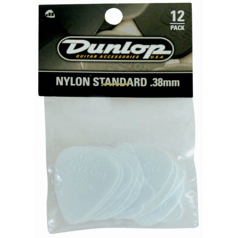 Jim Dunlop Guitar Pick 44P.38 .38mm Nylon Standard , 12-Pack Malaysia