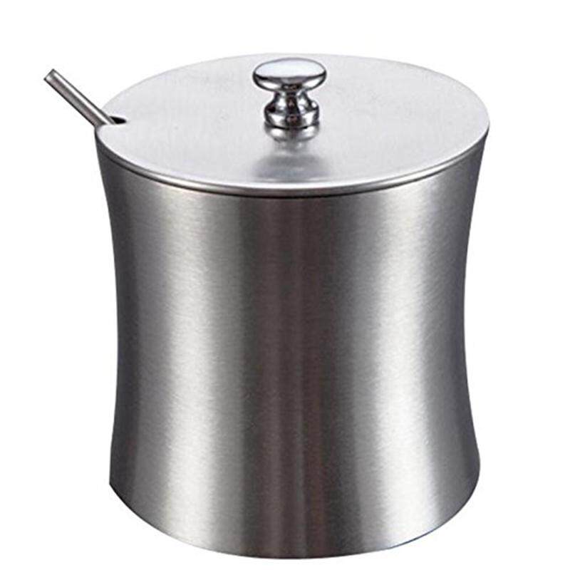 Stainless Steel Sugar Salt Bowl With Lid And Sugar Spoon For Home By Ertic