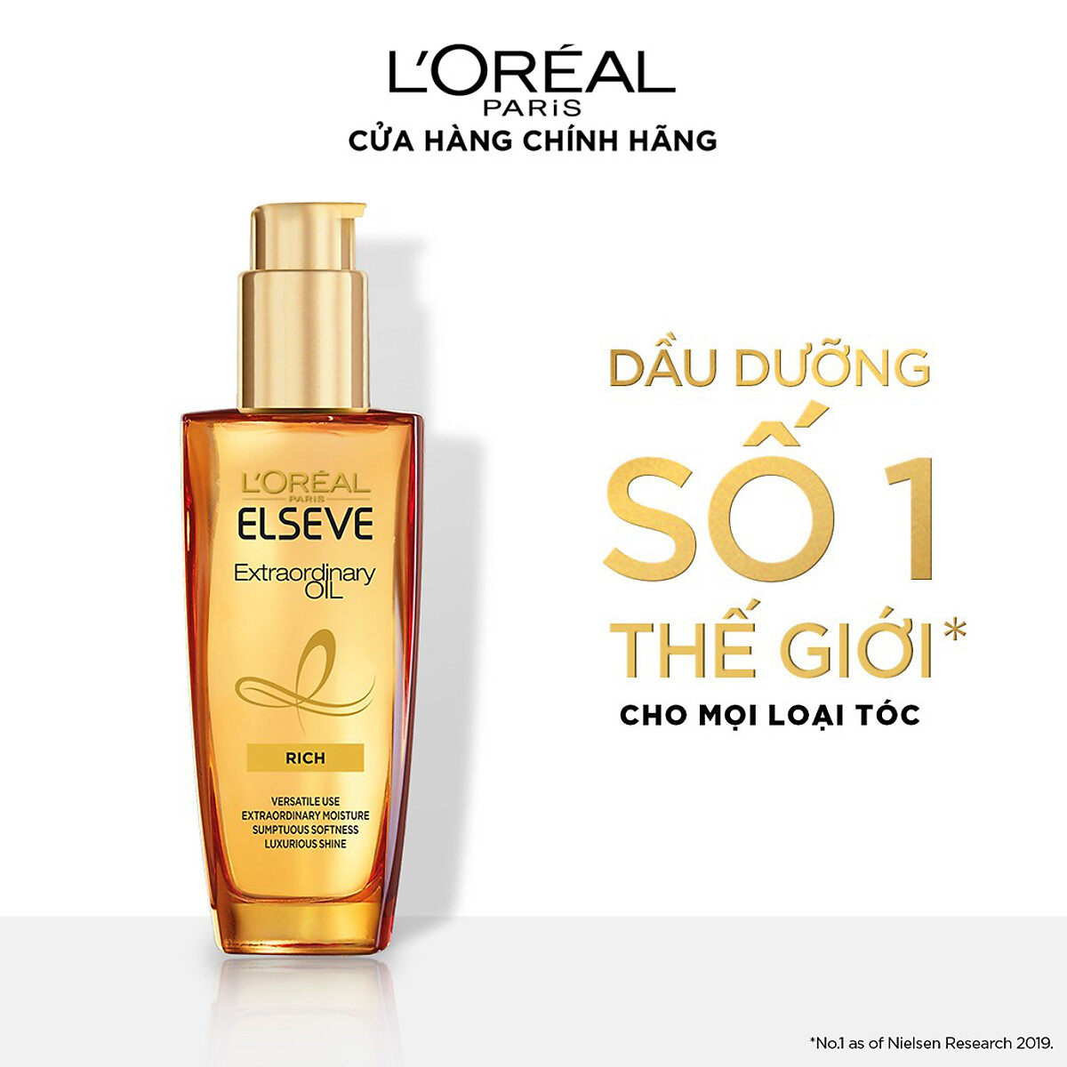 Dầu dưỡng tóc L'Oreal Paris chiết xuất tinh dầu hoa 100ml