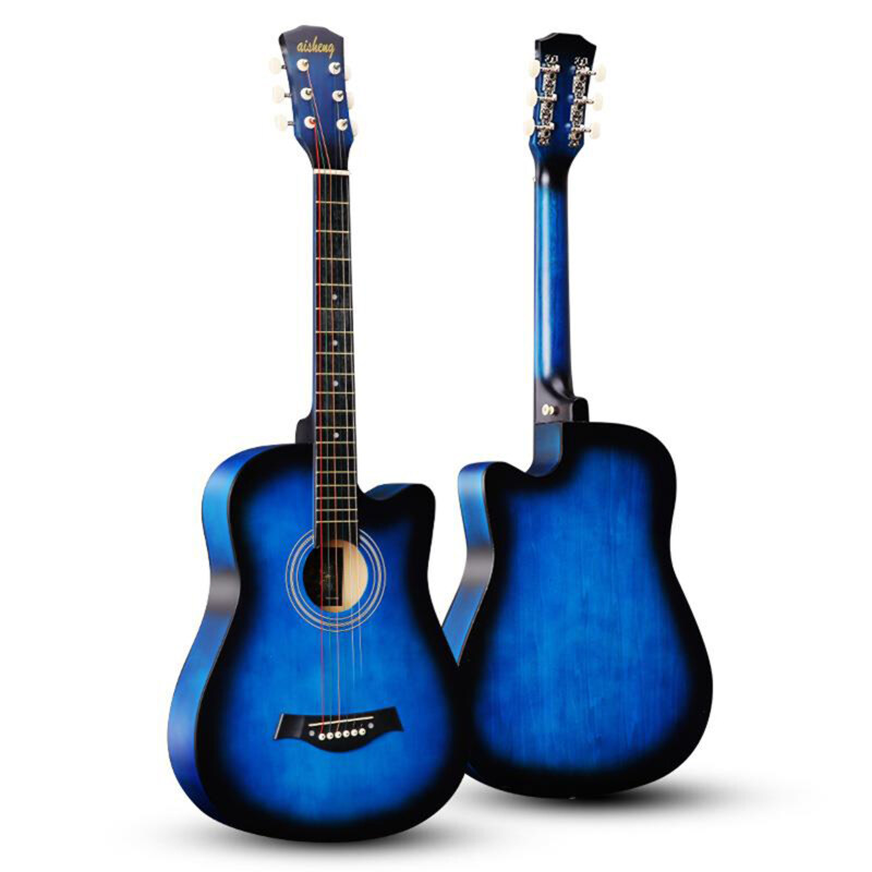 Guitar Acoustic Dân Gian 6 Dây Cỡ Lớn 38 Inch Cho Người Lớn Dành Cho Người Mới Bắt Đầu (Hoàng Hôn)