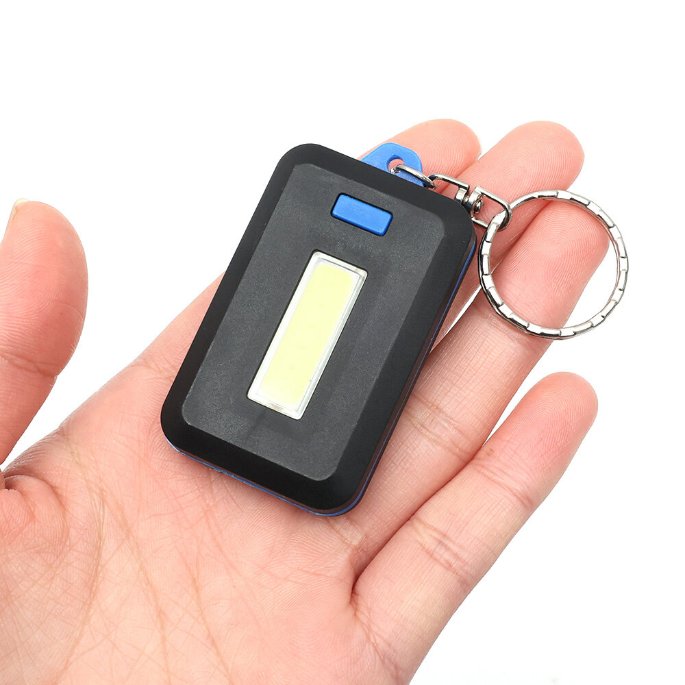 Multifunctional Portable Mini COB Keychain Light Flashlight for Outdoor Hiking Camping Keychain Torch Night Lamp