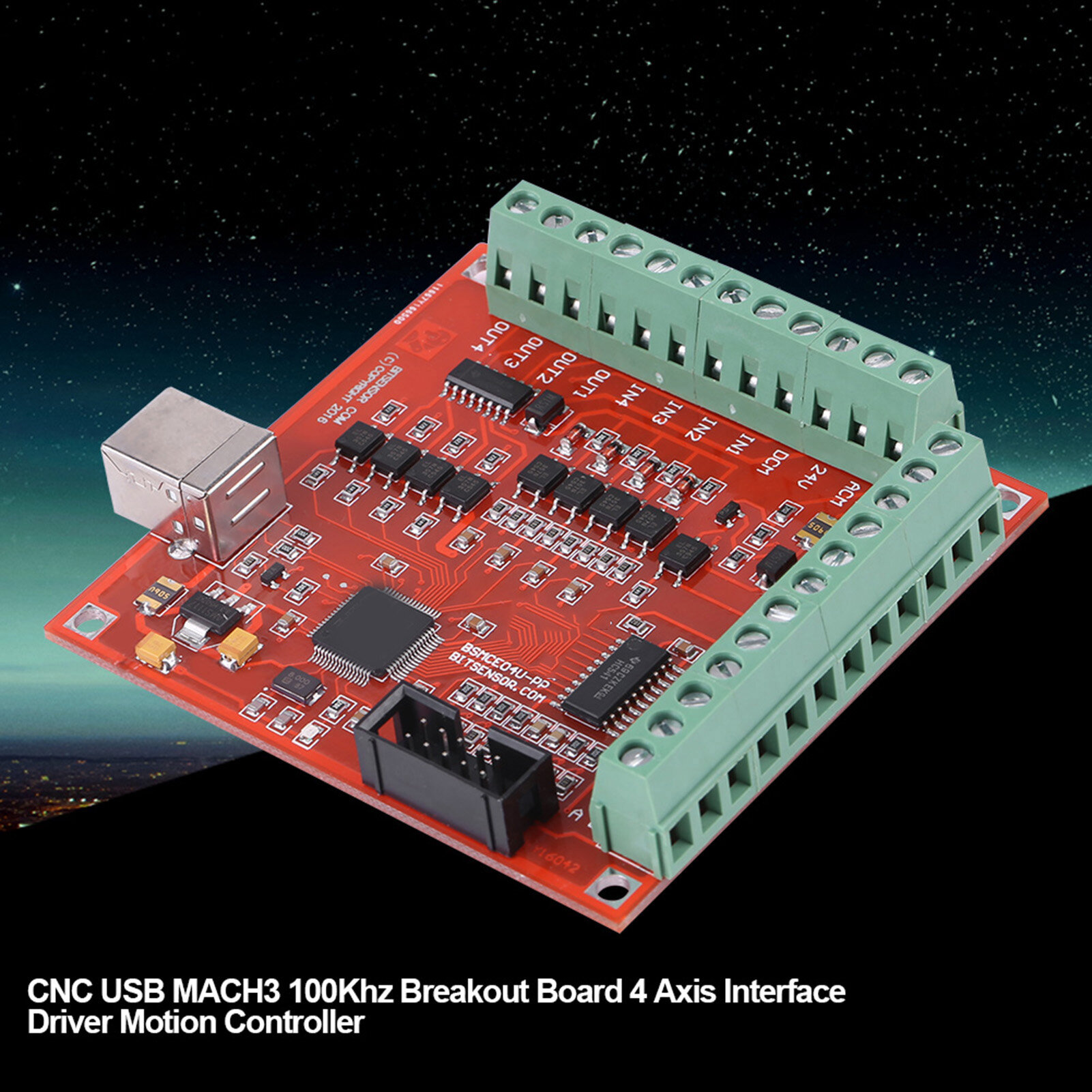 Micro Stepping Motion Control Card USB MACH3 100Khz reakout Board Adapter Controller MACH3 Motion Controller for Automatic Probe Tool for CNC Engraving