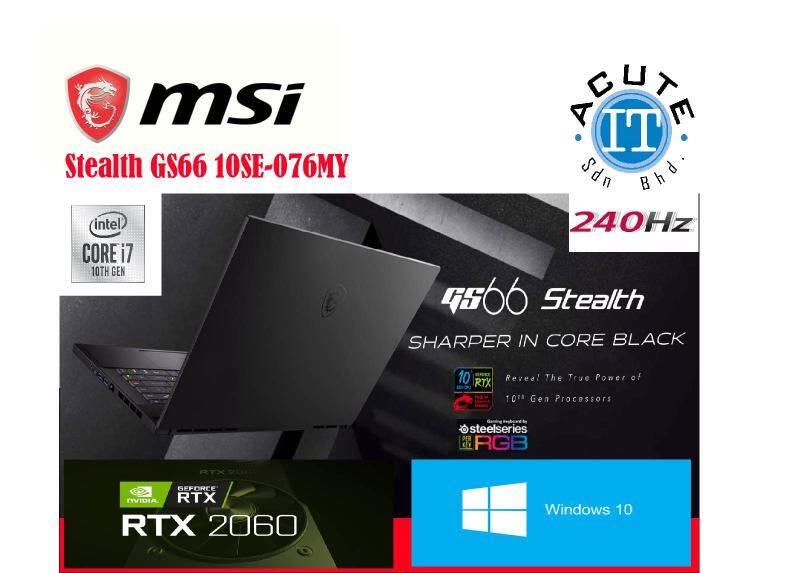 MSI Stealth GS66 10SE-076MY Malaysia