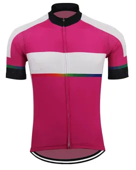 pink cycling top