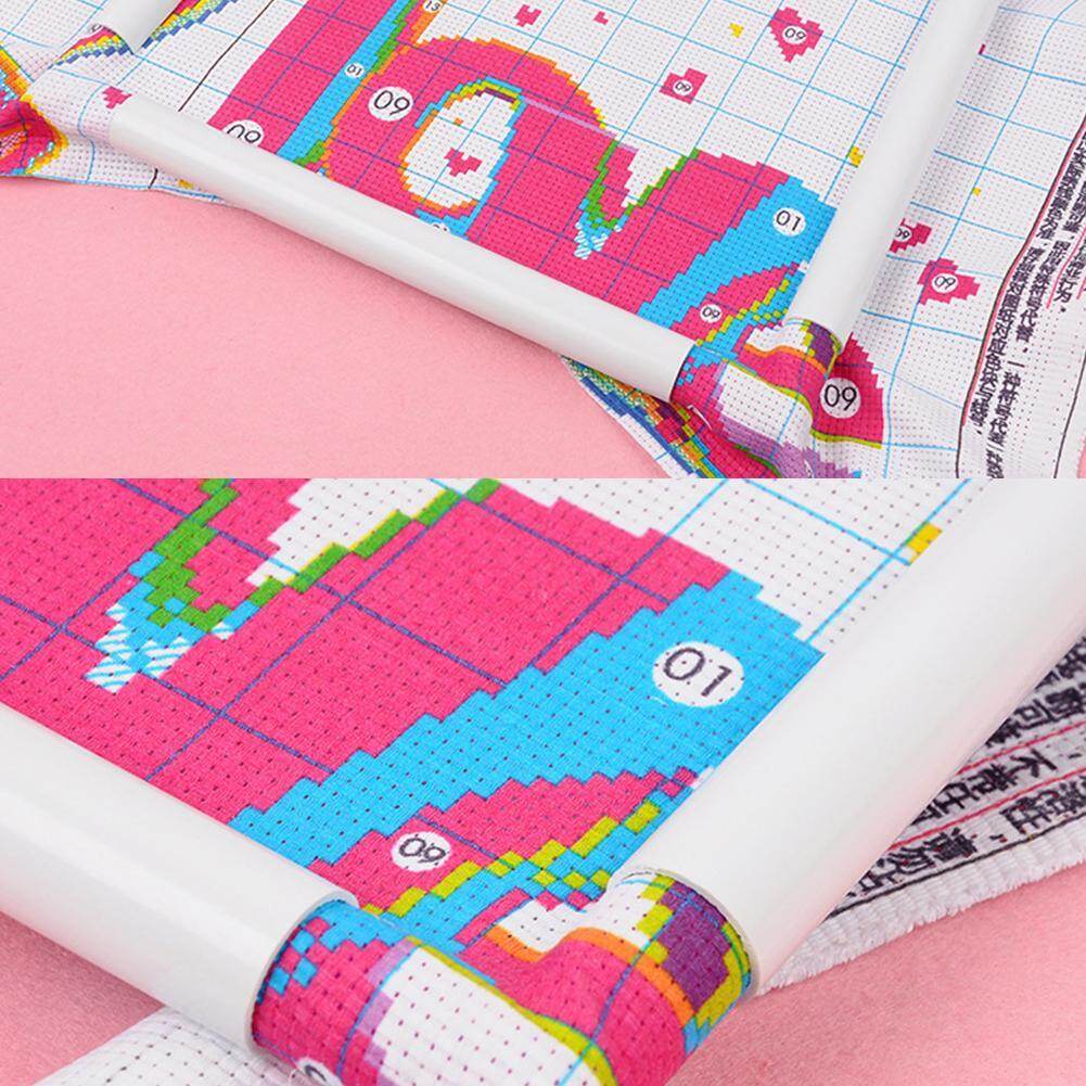 [Chinatera] Khung Thêu Bằng Nhựa Hoop Hình Vuông DIY Công Cụ May Vá Thủ Công