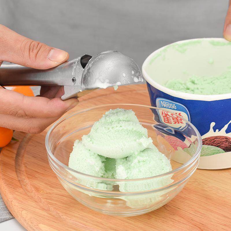 5CM Ice Cream Spoon Stainless Steel Ice Cream Dessert Scoop Fruits Ball Maker Watermelon Spoon Cookies