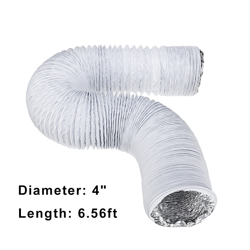【D100MM】(PVC + Aluminum Foil) Duct Hose Pipes Fittings Kitchen Flexible