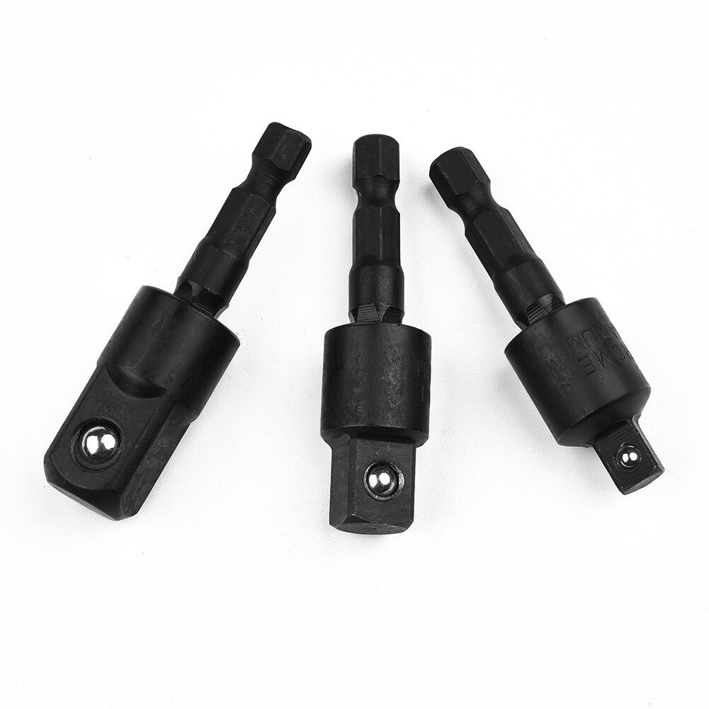 Toolstar 1PC 360° Rotatable Electric Drill Socket Adapter for Impact Driver 1/4 3/8 1/2
