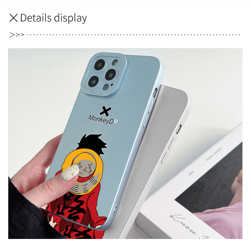 UCUC Case For Xiaomi Redmi Note 11S Note11 Pro 4G/5G Redmi Note 10S Redmi Note 10 5G/4G Redmi Note10 Pro Casing Cartoon Anime Luffy Full Cameras Cover Soft Silicone TPU Protective Shockproof Case